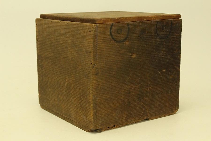 中国美術 黒釉 條紋壷 水指 茶道具伝来(ZE735)