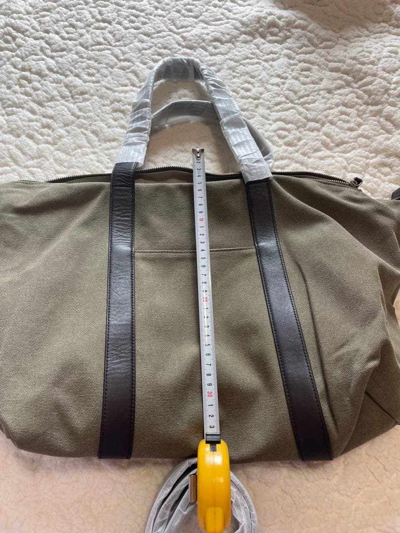 未使用イルビゾンテ　サインロゴ　トートバッグ　レザーキャンパス牛革