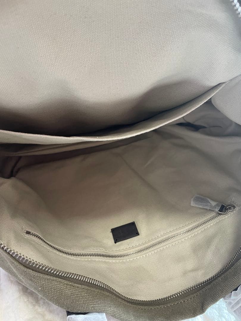 未使用イルビゾンテ　サインロゴ　トートバッグ　レザーキャンパス牛革