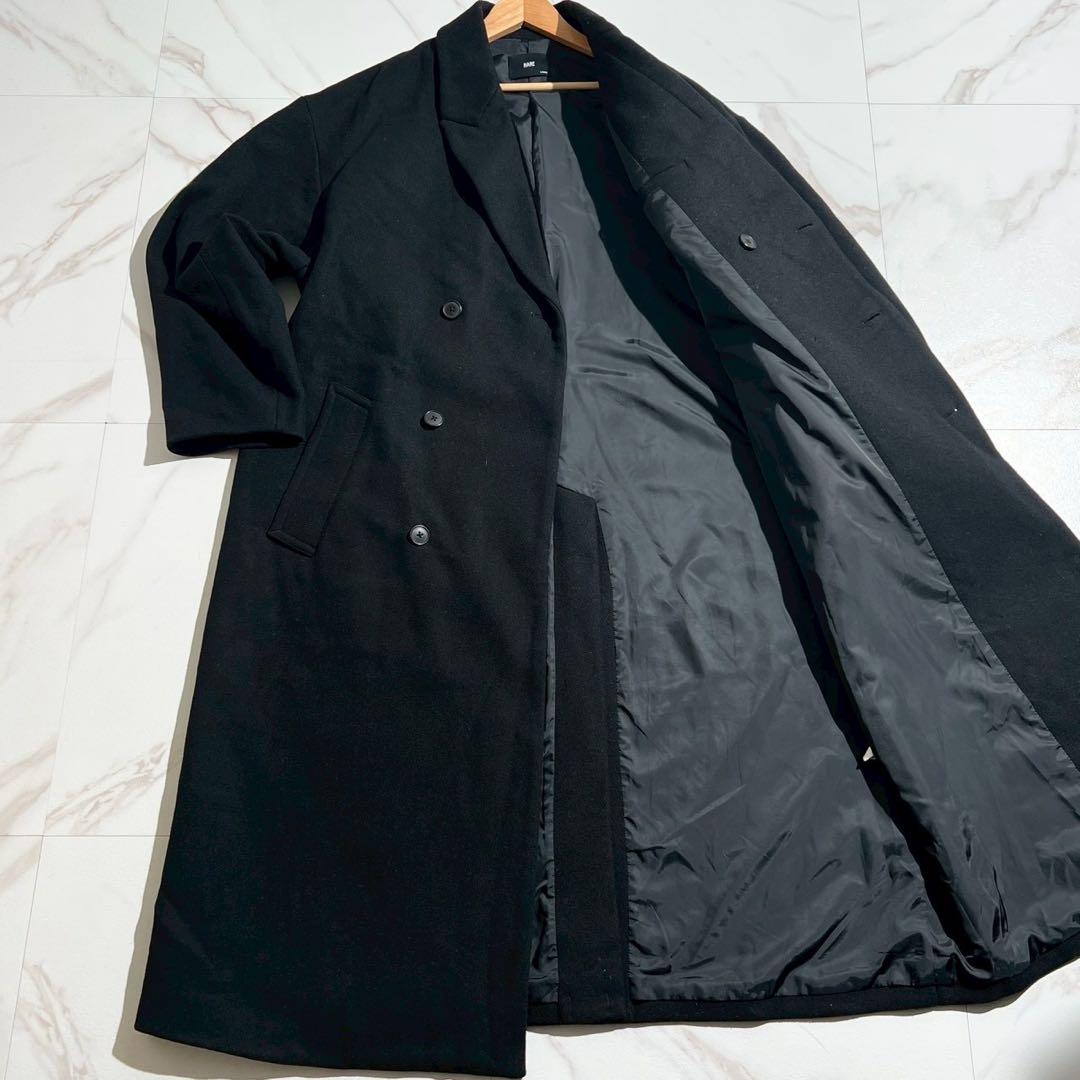 【極美品】ハレ オーバーサイズダブルブレストチェスターコート Lサイズ マキシ丈
