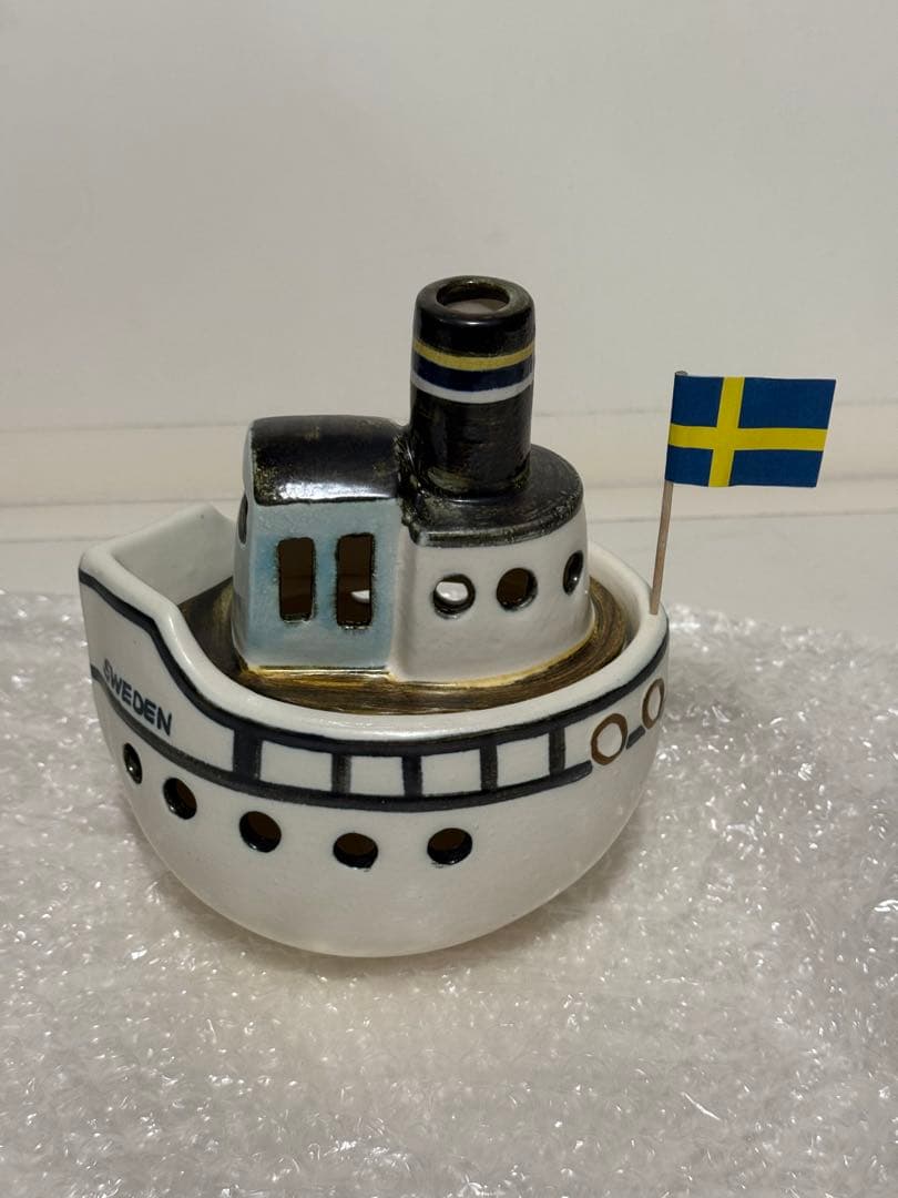 新品　リサラーソン　グスタフスベリ　ボート　陶器　船　置物