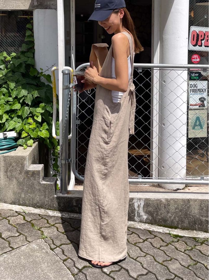 レッドチョップワークス リネンバックリボンサロペット CANALJEAN