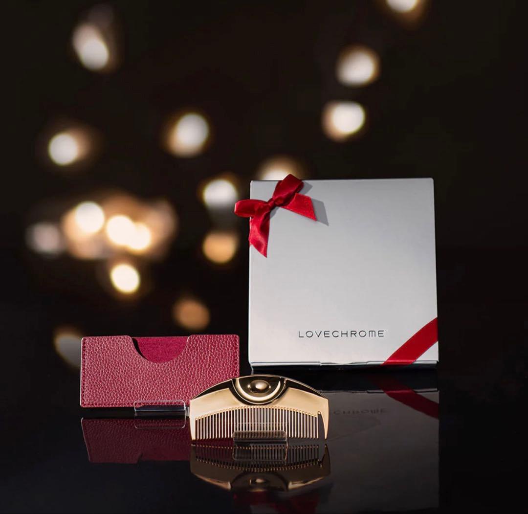 LOVECHROME ゴールドコーム 専用ケース付き