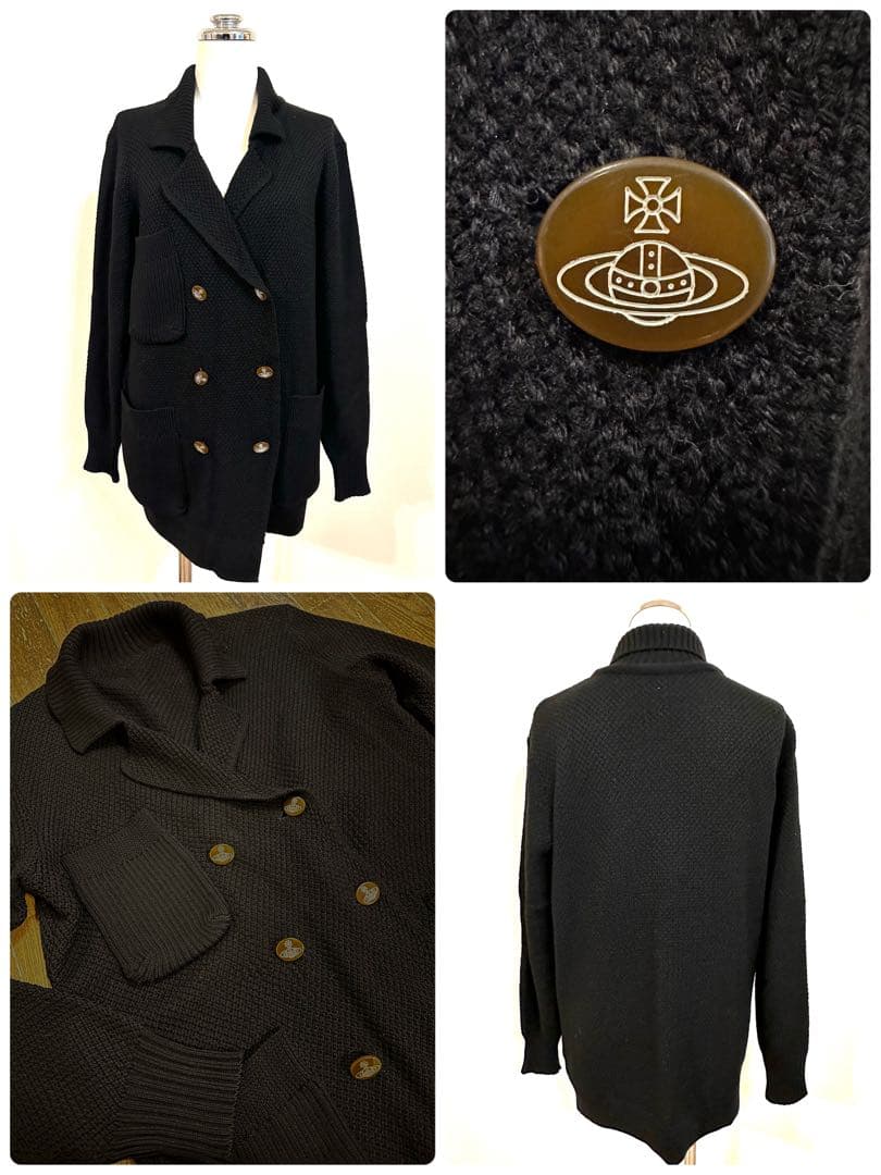 ヴィヴィアンウエストウッド ORB オーブ ダブル ニット ジャケット コート