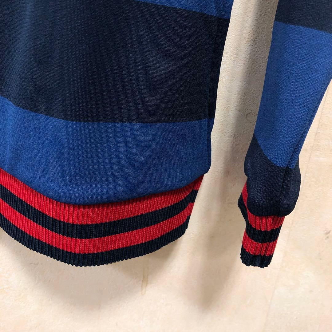 マンシングウエアレディスペンギン刺繍 ハーフジップシャツ ネイビーL