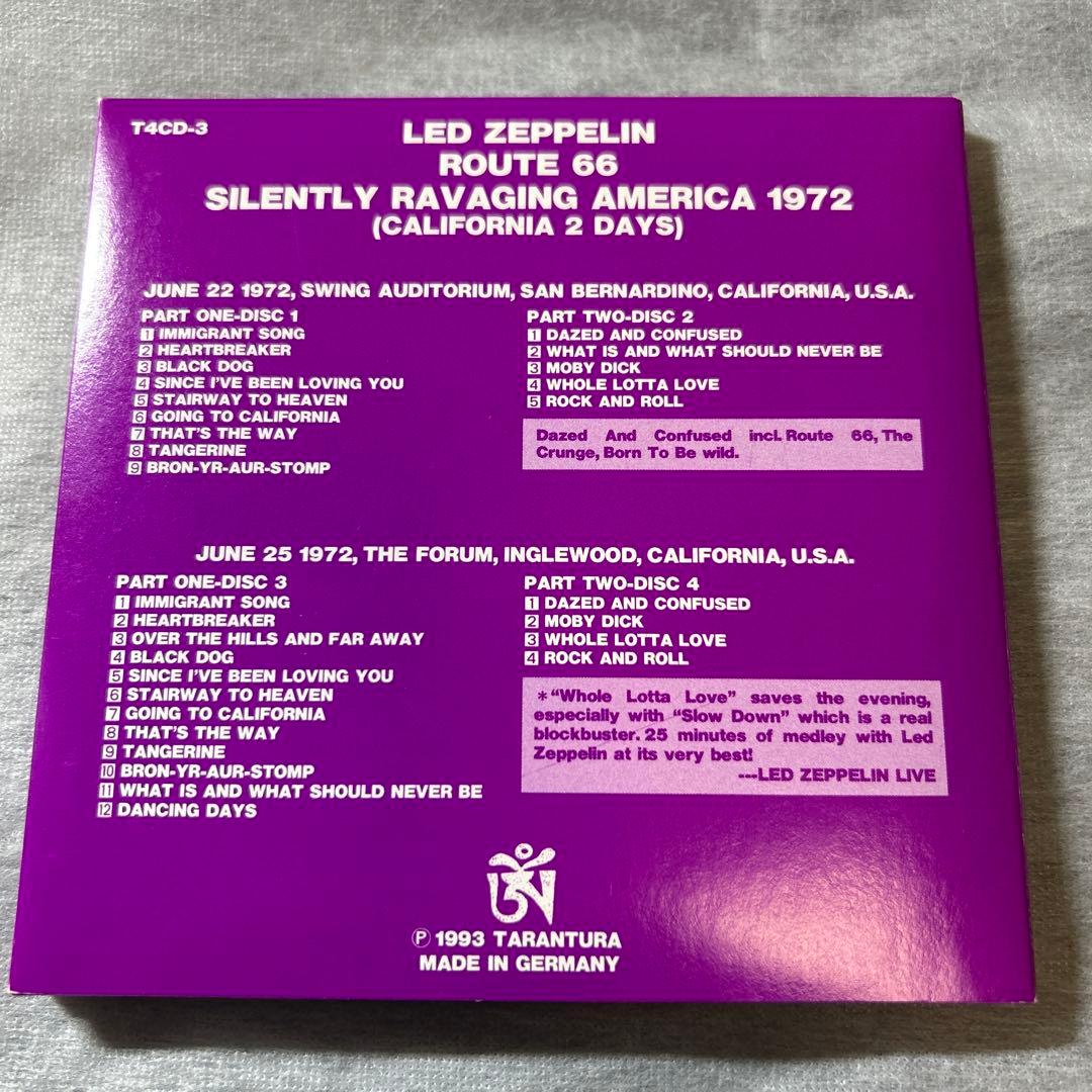 洋楽 LED ZEPPELIN/ROUTE66 4CD TARANTURA