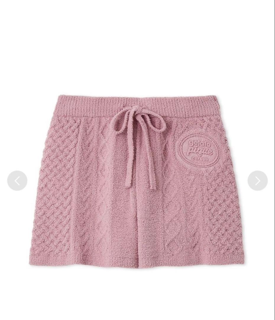 ジェラートピケ【Valentine】 アランカーディガン＆アランショートパンツ