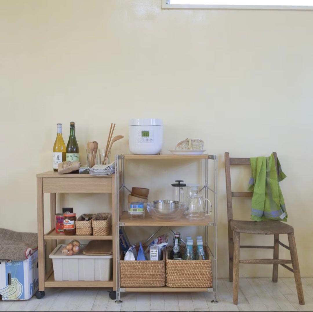 無印良品 ステンレスユニットシェルフ 3段