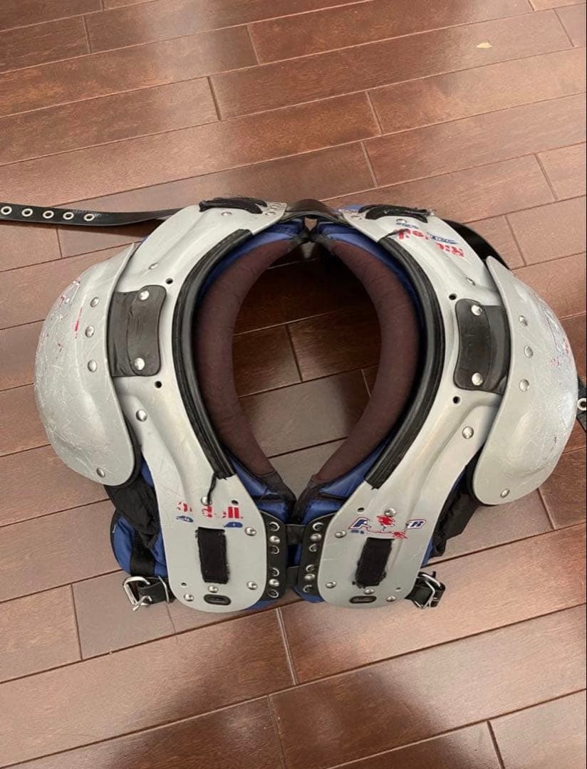 Power Sports ショルダーパッド シルバー/ブルー