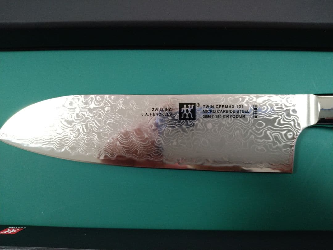 か*こ様 包丁　新品　ツヴィリング　ツインセルマックス101　三徳　ダマスカス