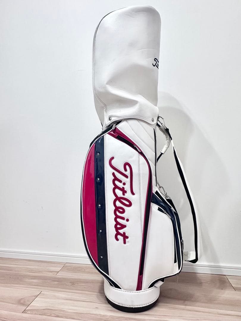 Titleist キャディバッグ ホワイト レッド