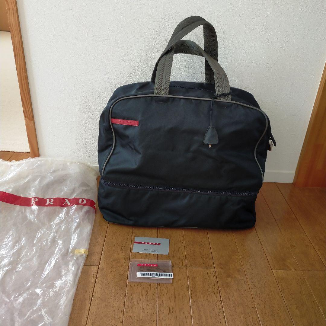 難有未使用　ヴィンテージ　プラダスポーツ　ゴルフ　ボストンバッグ　シューズバッグ