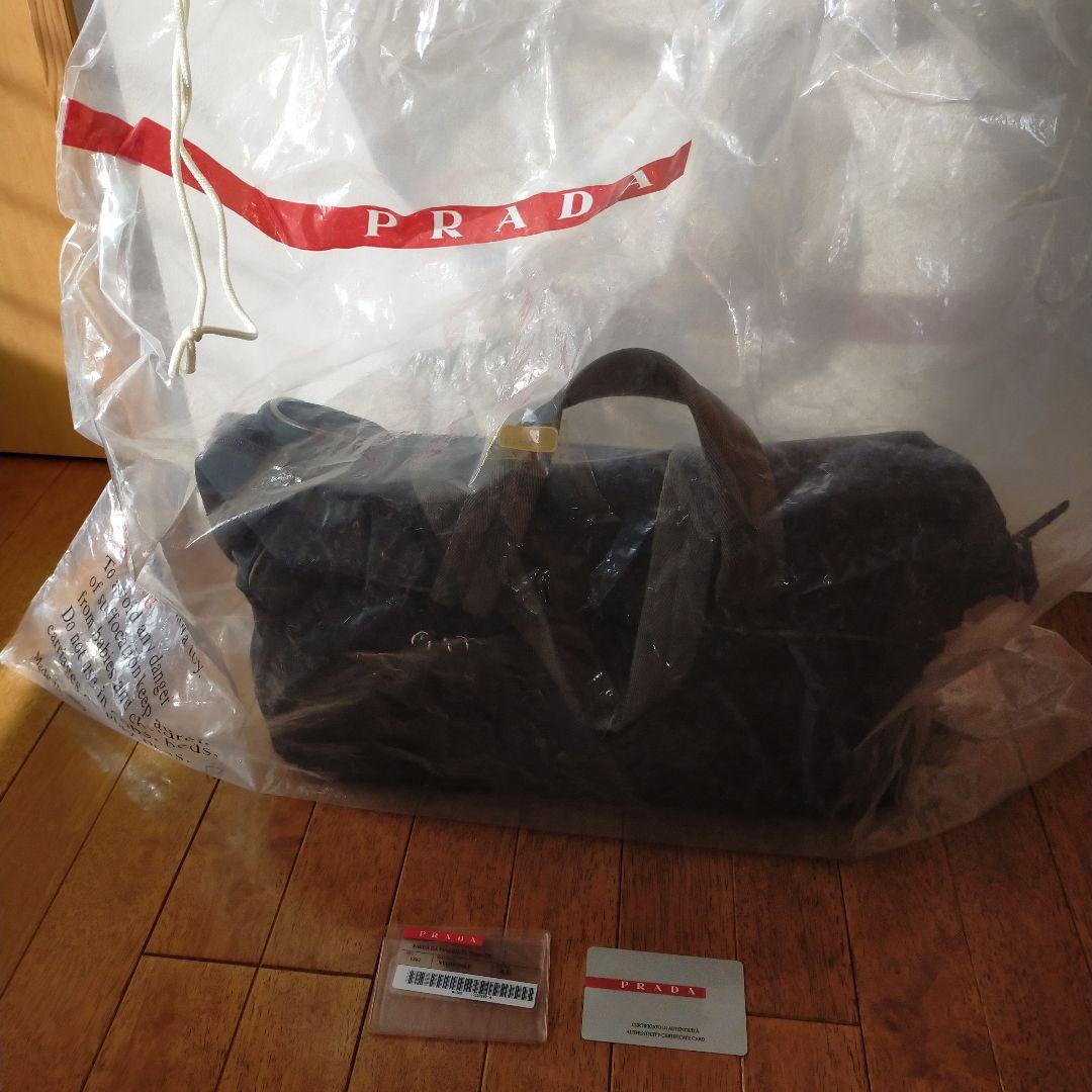 難有未使用　ヴィンテージ　プラダスポーツ　ゴルフ　ボストンバッグ　シューズバッグ