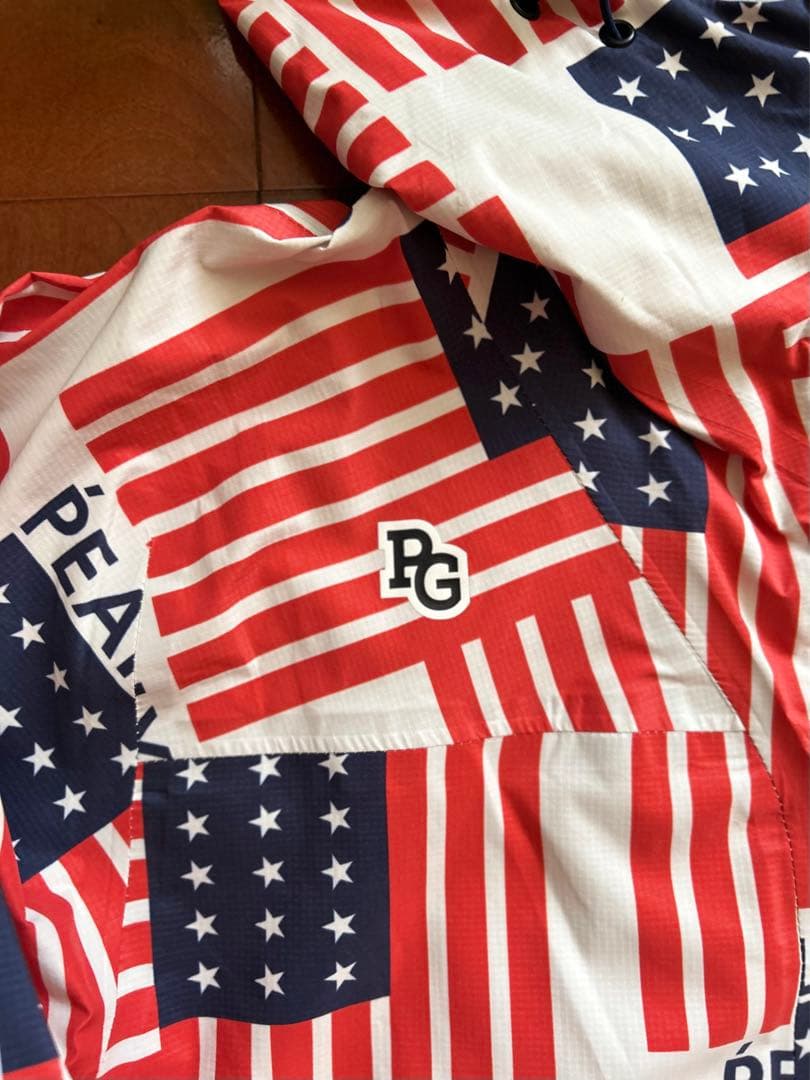 PEARLY GATES/パーリーゲイツ×komatsu撥水パーカ5(星条旗柄)