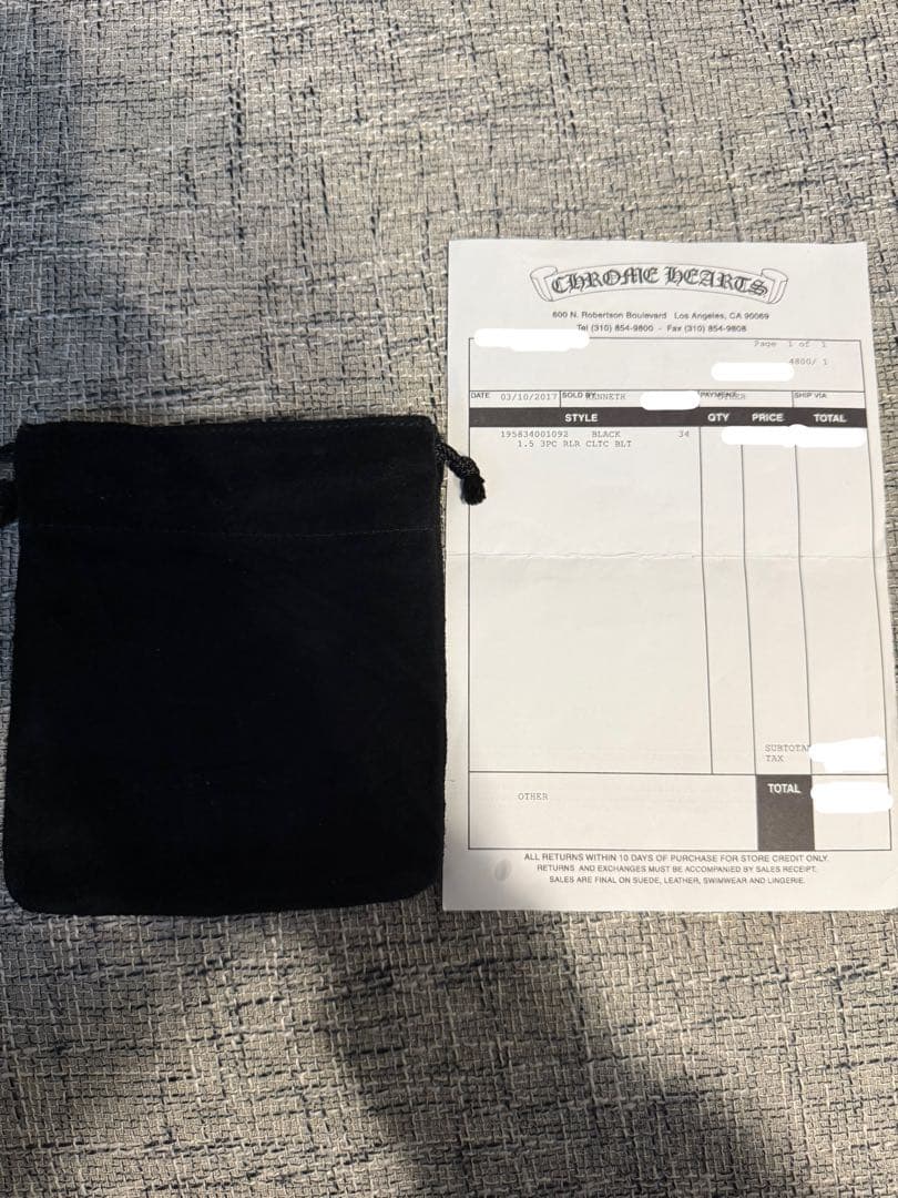 クロムハーツ ケルティックローラーベルト 34インチ 原本付！