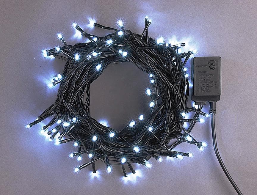 LRKストレートライト100球 ブラックコード【LRK100】白・赤色4セット