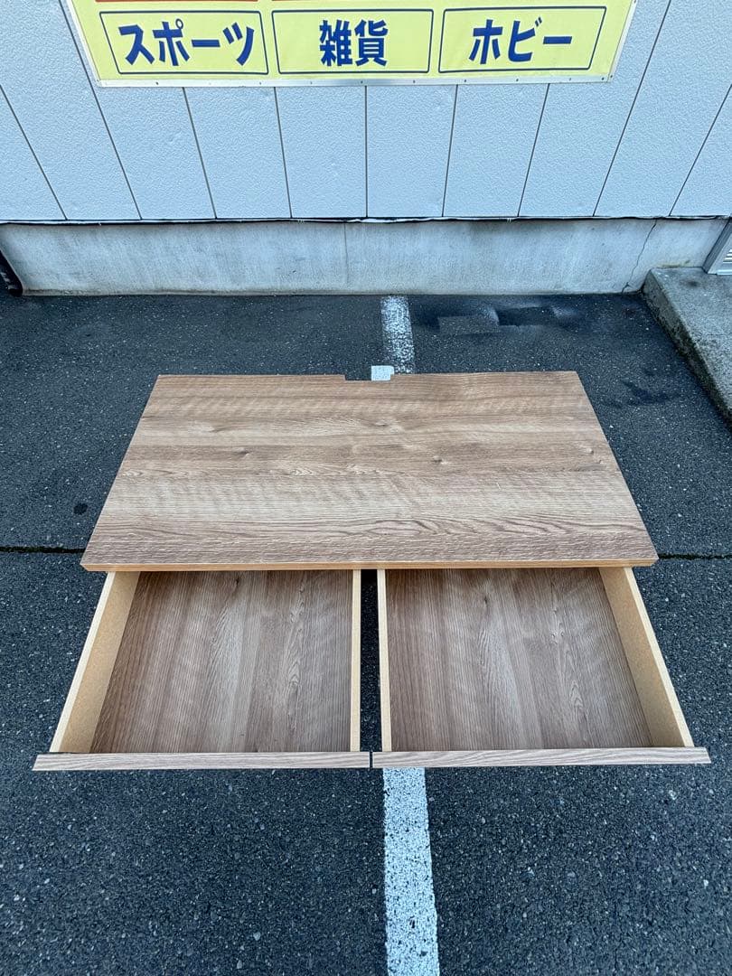 天然木調 配線すっきりデスク パソコンデスク ナチュラル