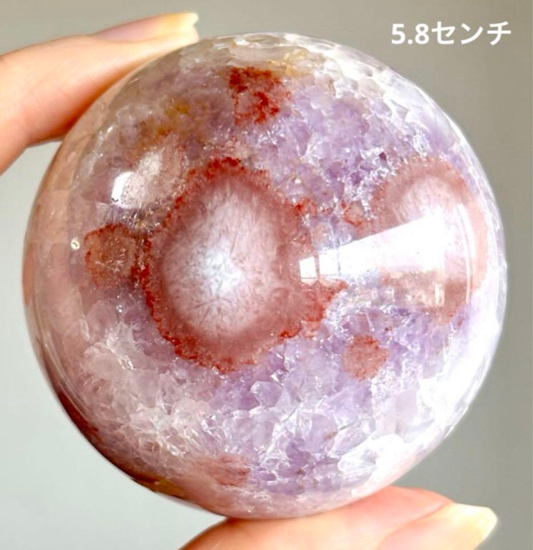 値下げ　高品質　ピンクアメジスト　桜瑪瑙　スフィア　ローズクォーツ好きにも