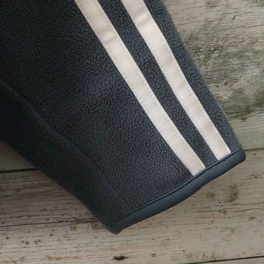 使用感少☆アディダス ドイツ代表 刺繍 エンブレム ハーフジップ フリース M