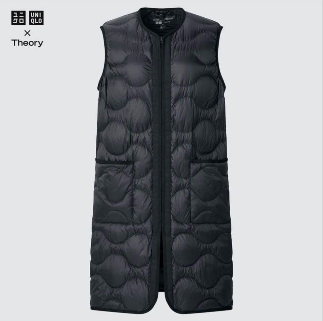Theory ×ユニクロ　ウルトラライトダウンロングベスト サイズM セオリー