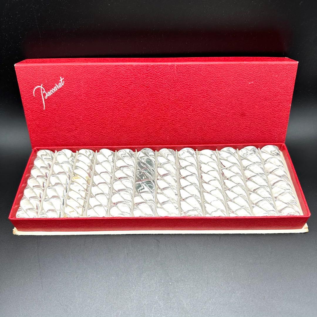 【美品】Baccarat バカラ カトラリーレスト ツイストバンブー12本