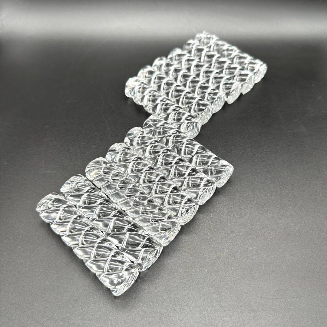 【美品】Baccarat バカラ カトラリーレスト ツイストバンブー12本