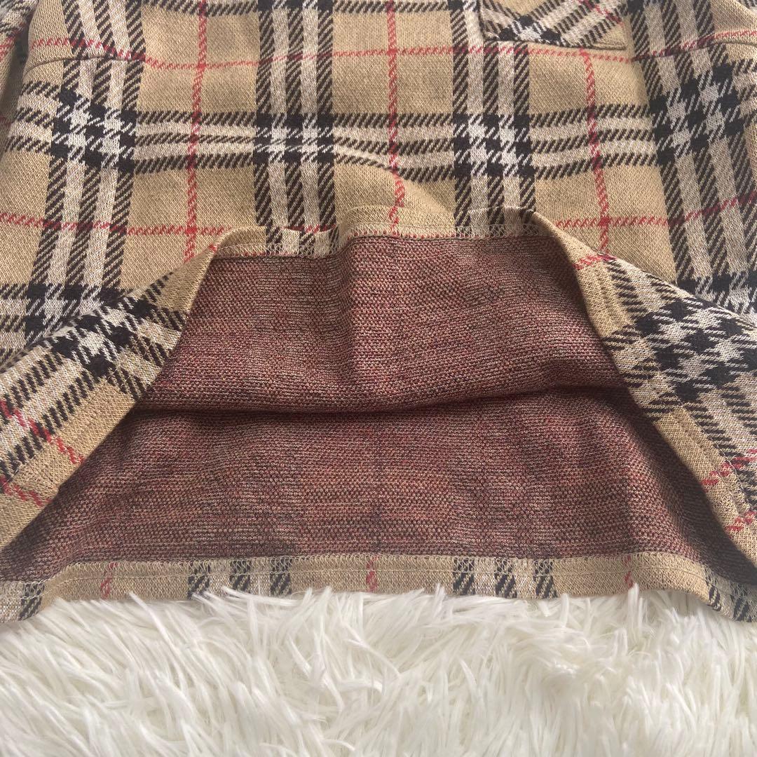 BURBERRYノバチェック ウール混 七分袖 ベージュ　三陽商会
