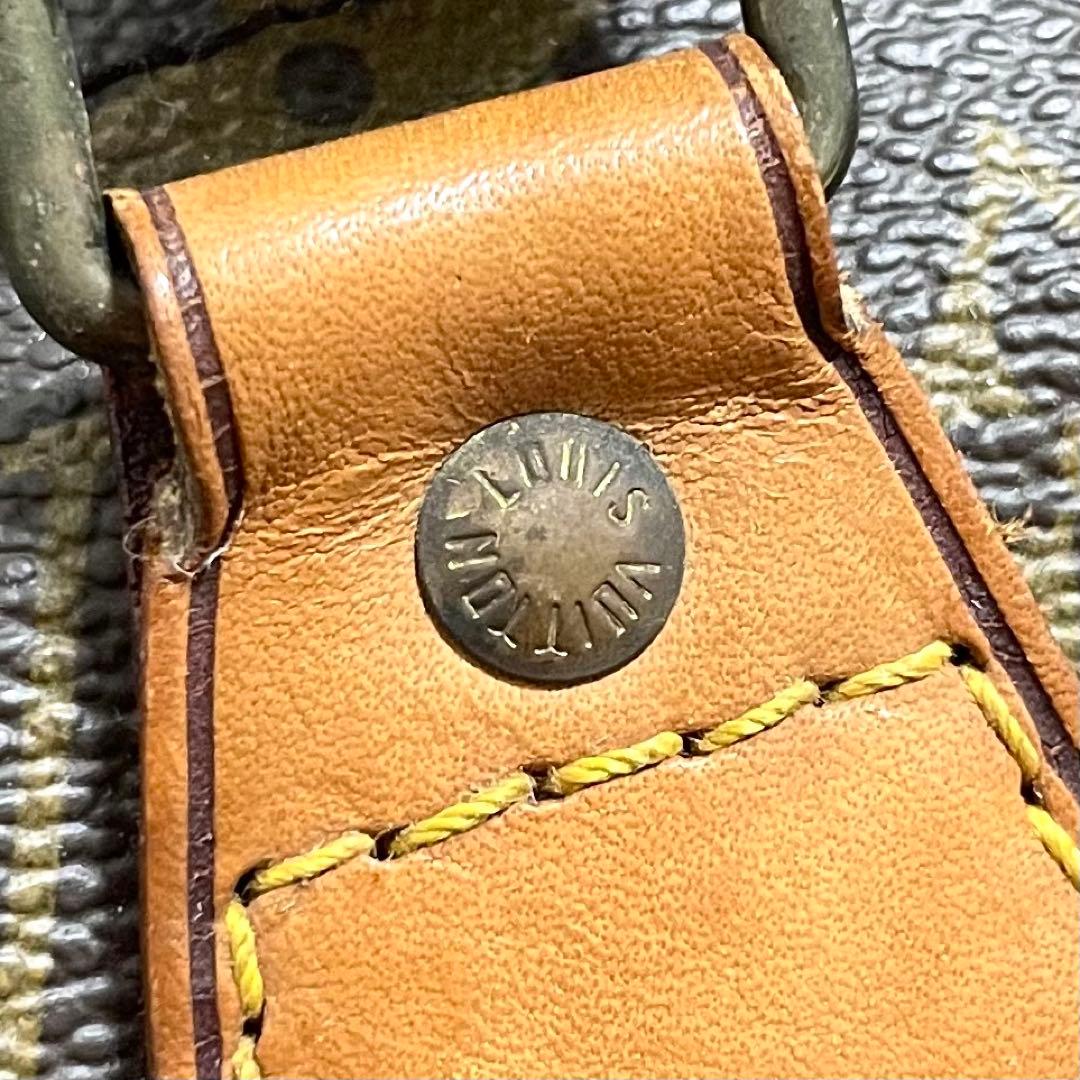 ルイヴィトン　ボストンバッグ　スピーディ40 モノグラム　ブラウン　ヌメ革　廃盤