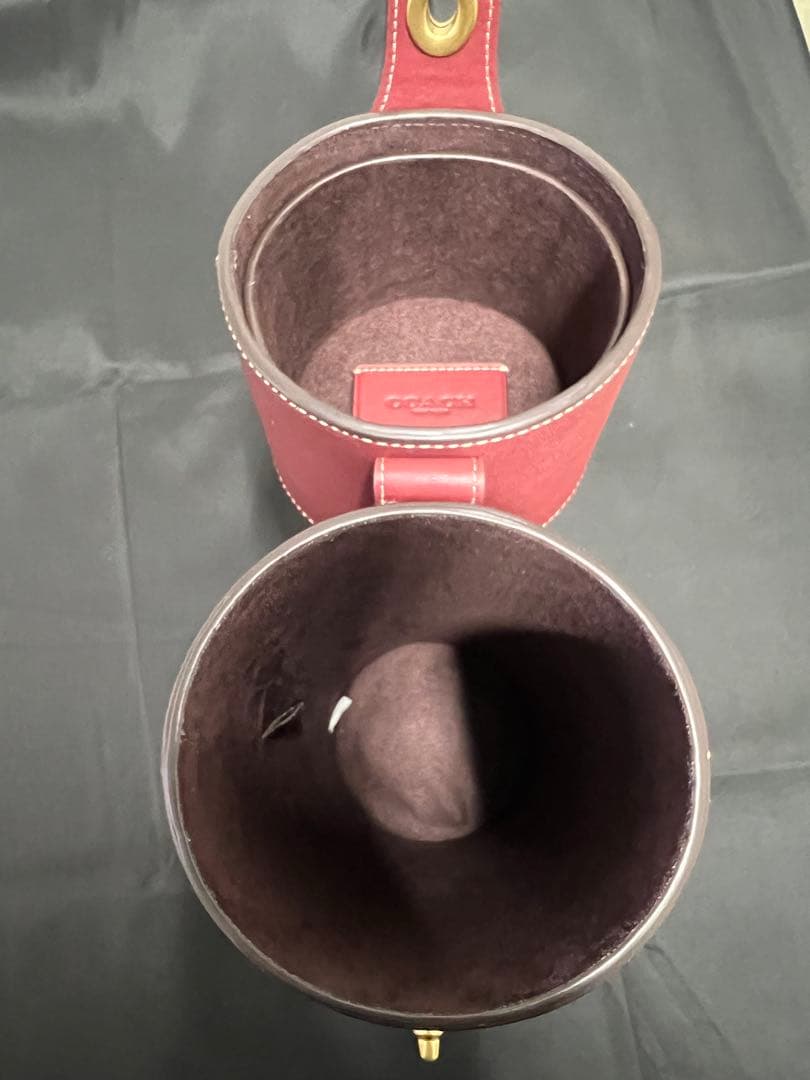 【非売品】COACHワインボトルケース/レザー/BRD/