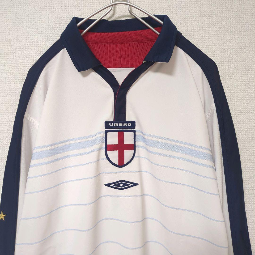 激レア アンブロ ゲームシャツ リバーシブル ユニ イングランド 03-05