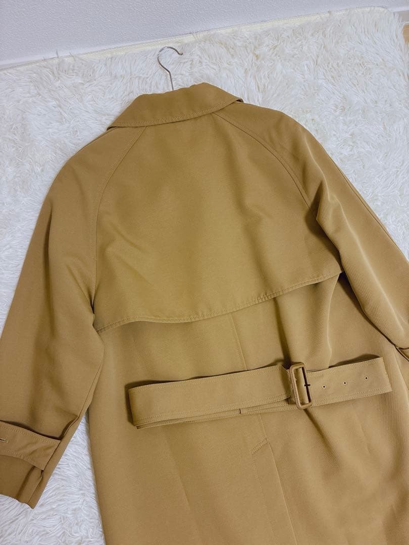 【訳あり美品】MIESROHE ドルマンスリーブトレンチコート　ベージュ0サイズ
