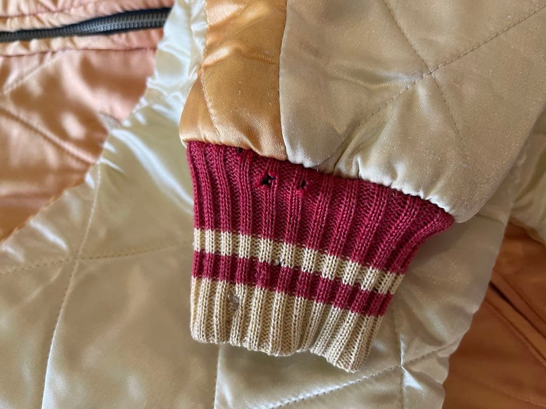 東洋エンタープライズ　シュガーケーン　日本地図刺繍 スカジャン 黒/金