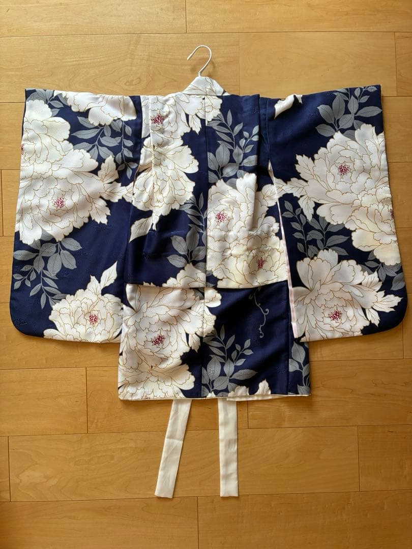 七五三着物セット　3歳　創美苑　牡丹　青