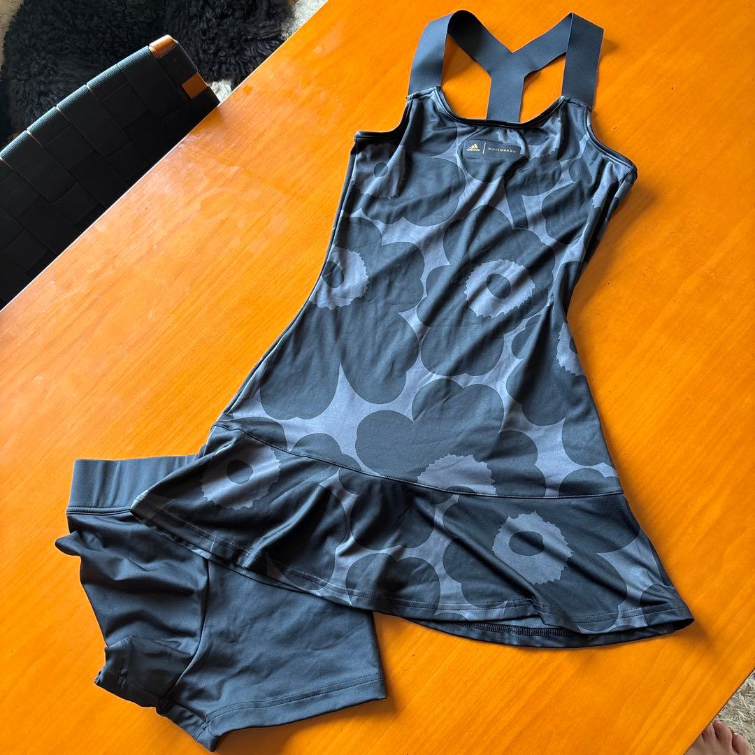 マリメッコ　marimekko アディダス　adidas テニス　ワンピースM