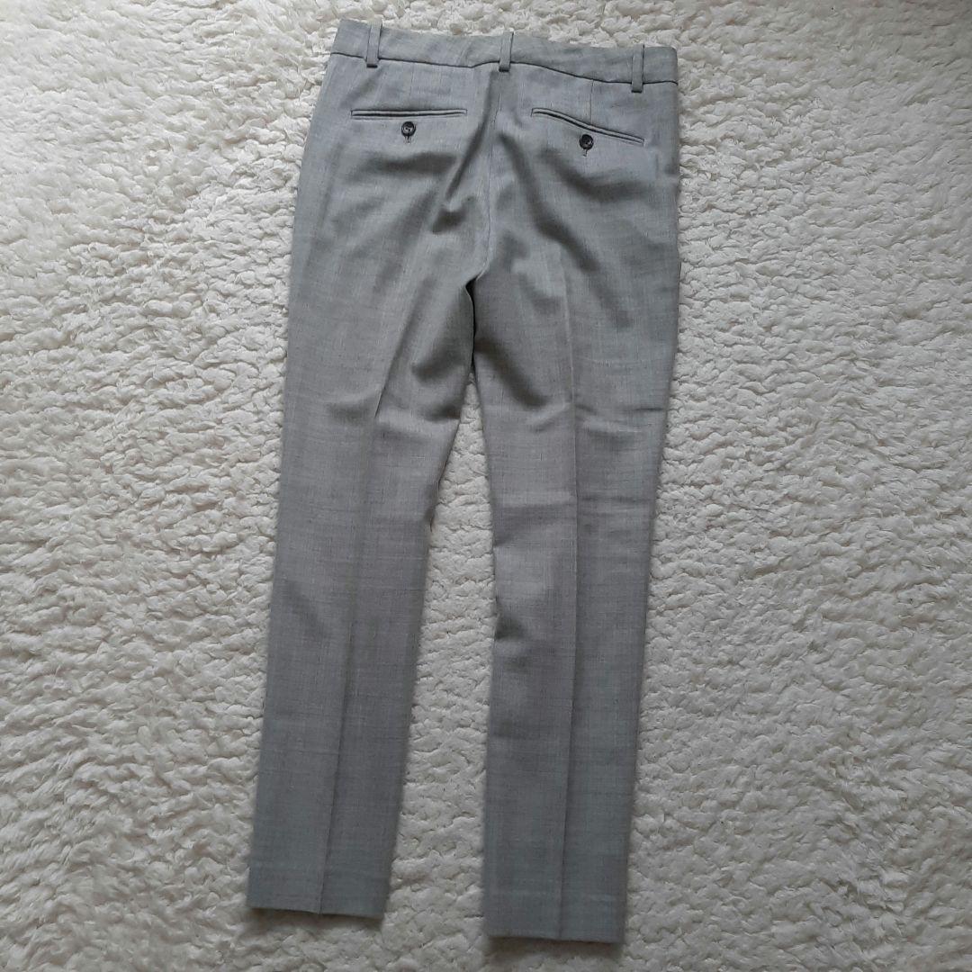 美品　Theory セオリー ノーカラー パンツスーツ グレー 0　S