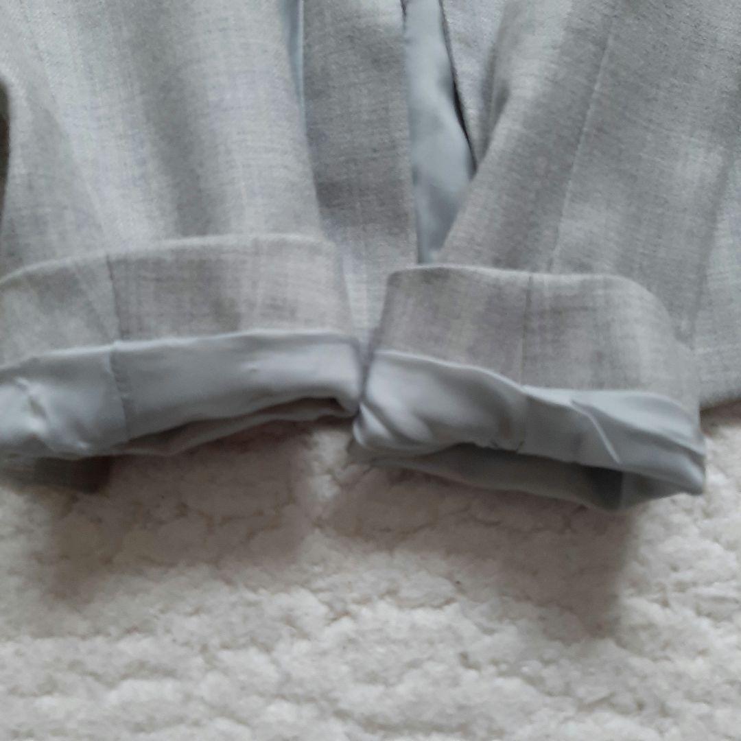 美品　Theory セオリー ノーカラー パンツスーツ グレー 0　S