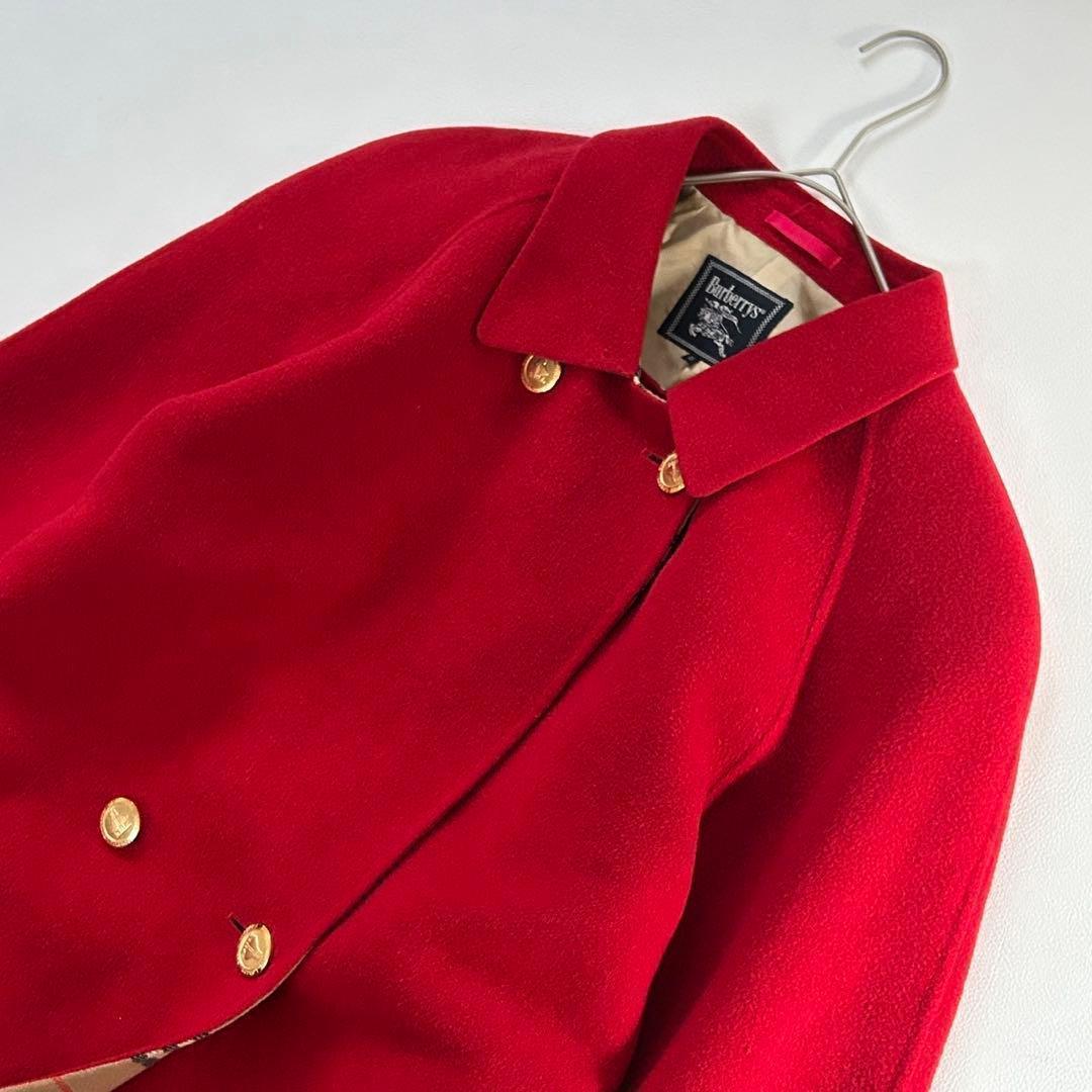 希少 美品✨バーバリー ダブルフェイス カシミヤコート ノバチェック 15号