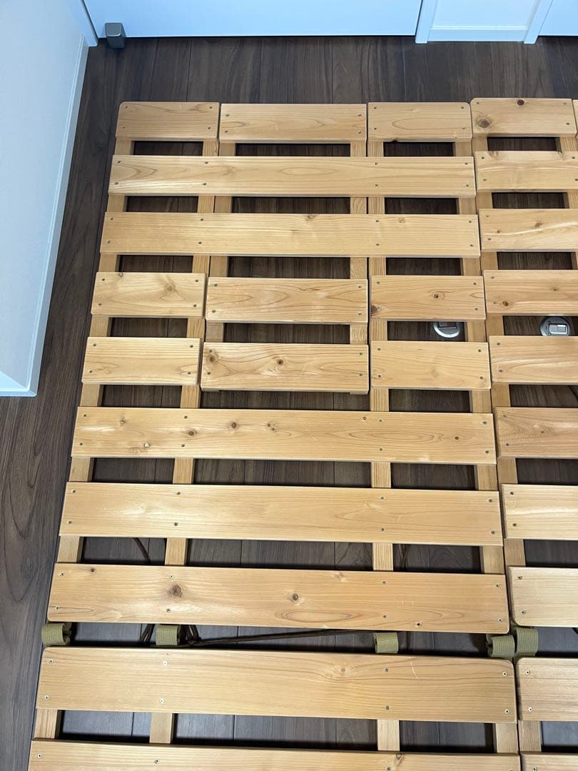 すのこ　ダブル　木製すのこベッド