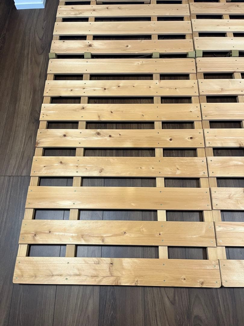 すのこ　ダブル　木製すのこベッド