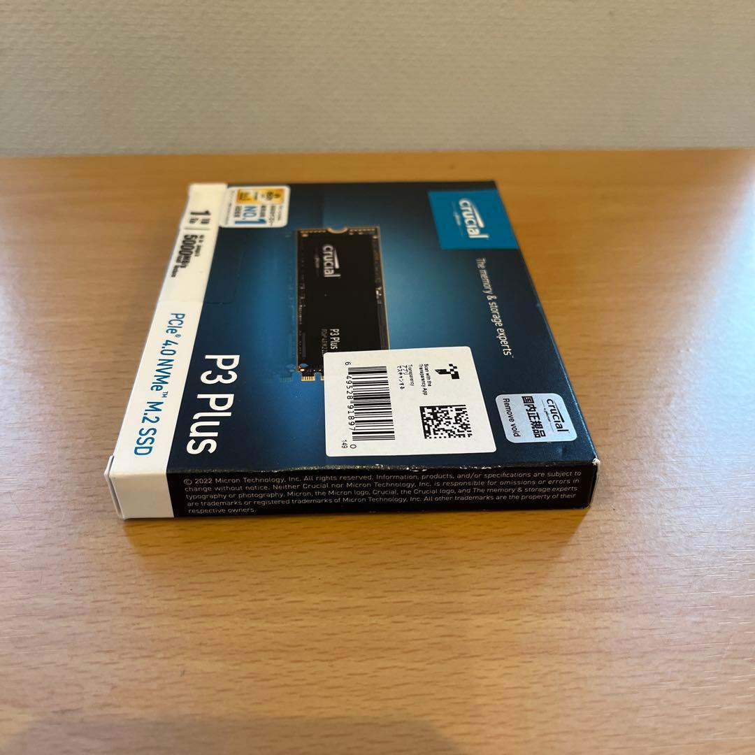 Crucial P3 Plus 1TB SSD CT1000P3PSS 新品