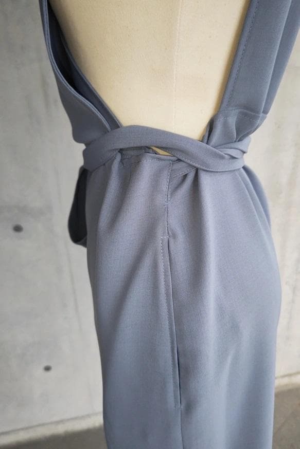 茶道お稽古に最適。羽織ロングエプロン【S-3L/日本製】127100-39