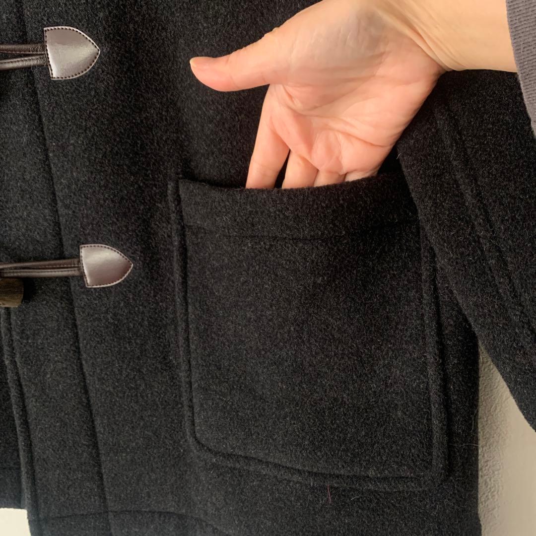 EASTBOYウール100%ダッフルコート11号ダークグレイ¥49000高校生