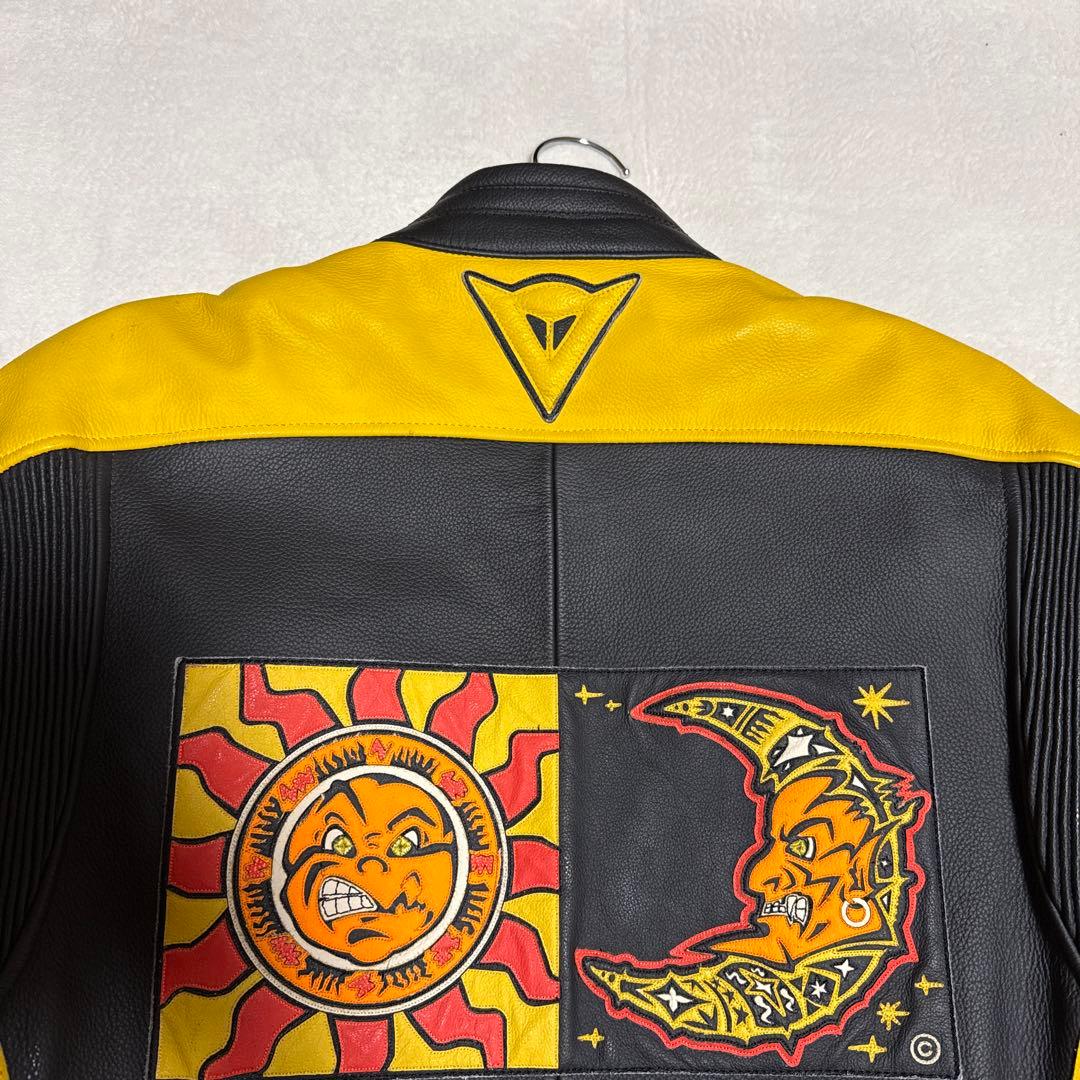 希少☘️Daineseバイク用レザージャケット黒/黄❣️最終価格❣️ サイズ48