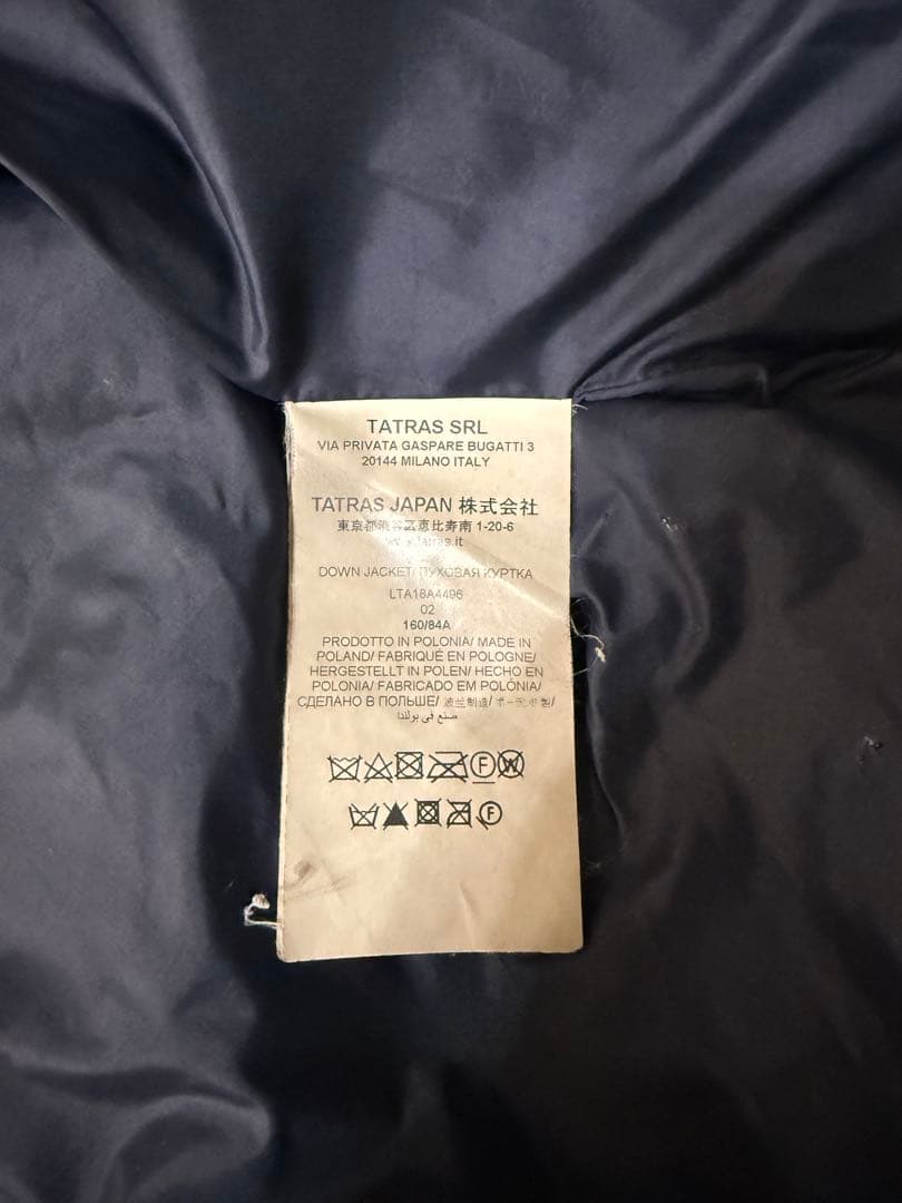 タトラス ポルテアマ ダウンコート　M ダークネイビー