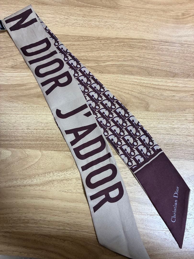【正規品・箱あり】Dior ミッツァ スカーフ トロッター柄