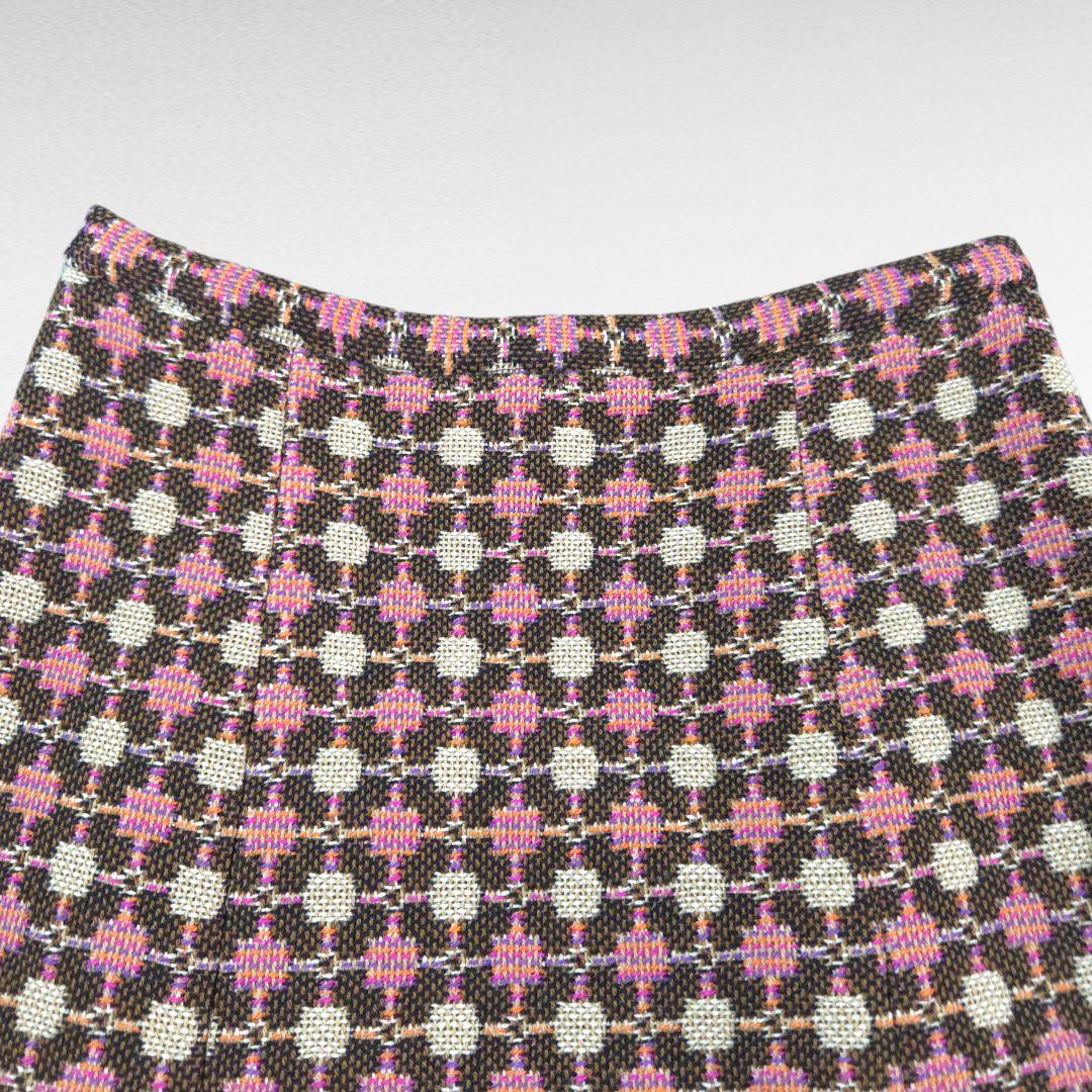 スカート MIUMIU Pink Patterned Skirt Archive