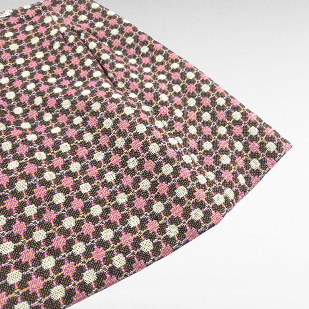 スカート MIUMIU Pink Patterned Skirt Archive