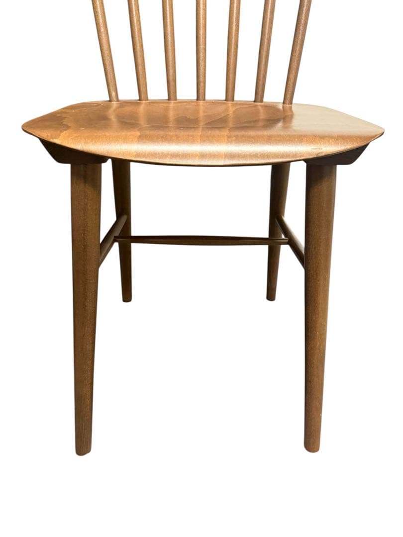 【2脚SET】美品 TON トン ウィンザーチェア カウンターチェアブラウン