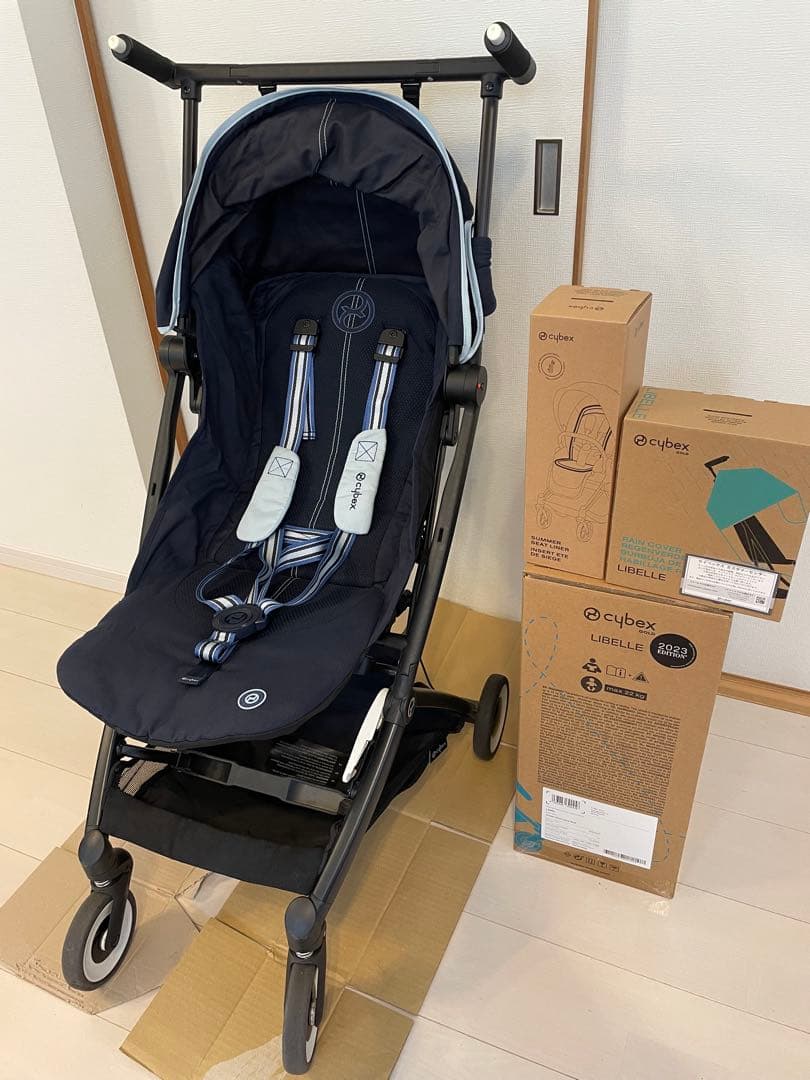 cybex Libelle 2023年モデル　純正レインカバー、シート付き