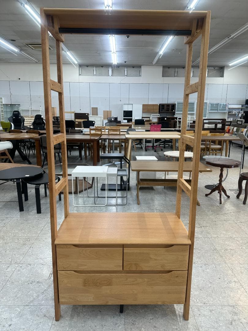 ニトリ　ワードローブ　アルナス２　ブラウン　天然木